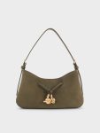 Mila Recycled Suede Shoulder Bag
