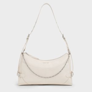 Antonella Chain-Strap Side-Buckle Shoulder Bag