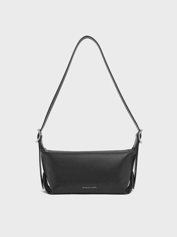 Larsen Buckle-Strap Slouchy Shoulder Bag