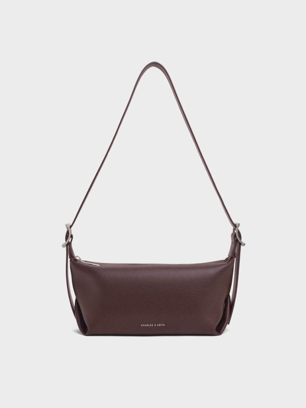 Larsen Buckle-Strap Slouchy Shoulder Bag 1 Larsen Buckle-Strap Slouchy Shoulder Bag