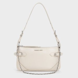 Antonella Chain-Strap Side-Buckle Crossbody Bag