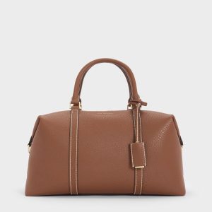 Chance Recycled Leather Bowling Bag