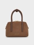 Deyna Recycled Suede Bowling Bag