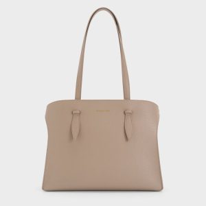 Allyn Elongated-Handle Tote Bag