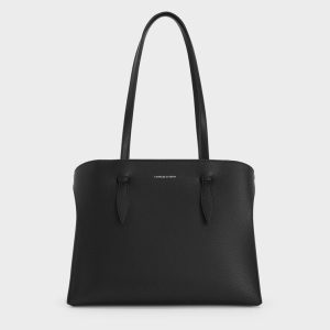 Allyn Elongated-Handle Tote Bag