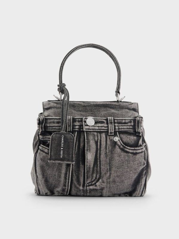 Arita Denim Jeans Top Handle Bag 1 Arita Denim Jeans Top Handle Bag