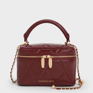 Arwen Quilted Top Handle Vanity Bag