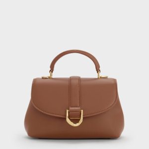Gabine Leather Top Handle Bag