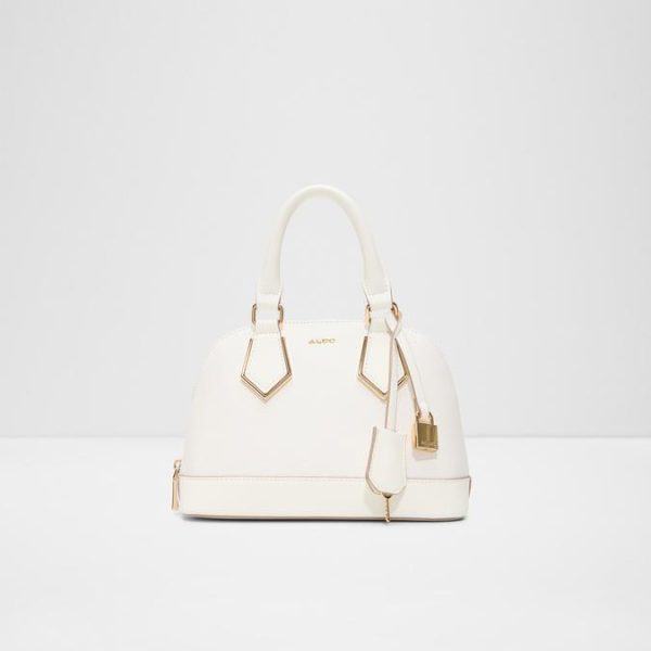 Affira Women's White Satchel 1 Affira Women's White Satchel