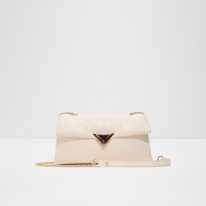 Largesoftpuff Women's Beige Cross Body