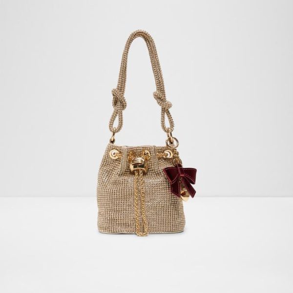 Marvelo Women's Gold Bucket Bag